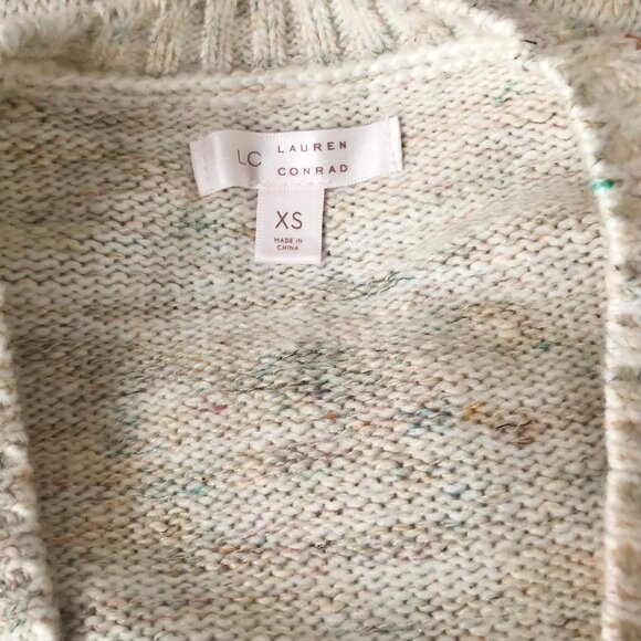 Beige Sparkle Knit Christmas Sweater - Picture 7 of 8